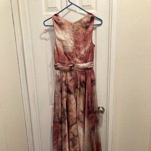 Modcloth Pink Floral Maxi Dress